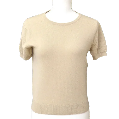 Brown Cashmere Chanel Top