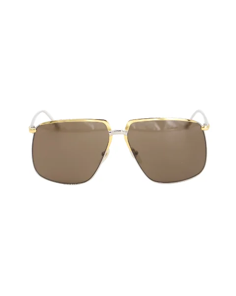 Gold Metal Gucci Sunglasses