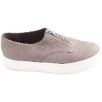 Grey Leather Vince Sneakers