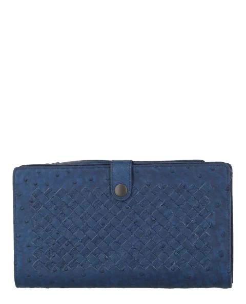 Blue Fabric Bottega Veneta Wallet