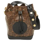 Brown Canvas Fendi Mon Tresor