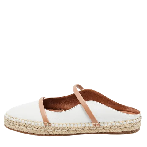 White Leather Malone Souliers Mules