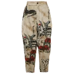 Beige Linen Dolce & Gabbana Pants