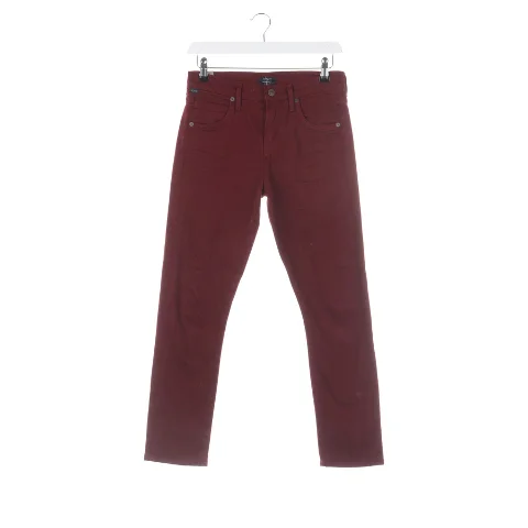Burgundy Cotton Citizens Of Humanity Pants