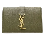 Green Leather Saint Laurent Wallet