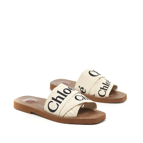 Beige Rubber Chloé Sandals