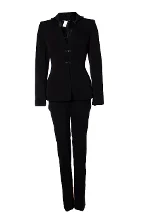 Black Wool Versace Suit