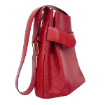 Red Leather Louis Vuitton Sac d'épaule