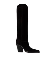 Black Leather Paris Texas Boots