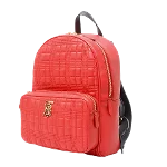 Red Leather Burberry Backpack