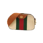 Green Canvas Gucci Shoulder Bag