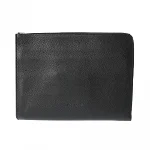 Black Leather Dior Clutch