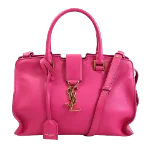 Pink Leather Yves Saint Laurent Travel Bag