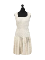 White Wool Alaïa Dress