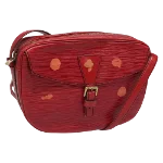 Red Leather Louis Vuitton Jeune Fille