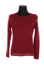 Burgundy Wool Des petits hauts Sweater