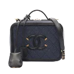 Blue Leather Chanel Vanity