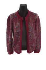 Burgundy Wool Lanvin Cardigan