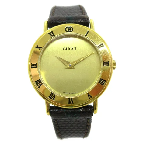 Gold Metal Gucci Watch