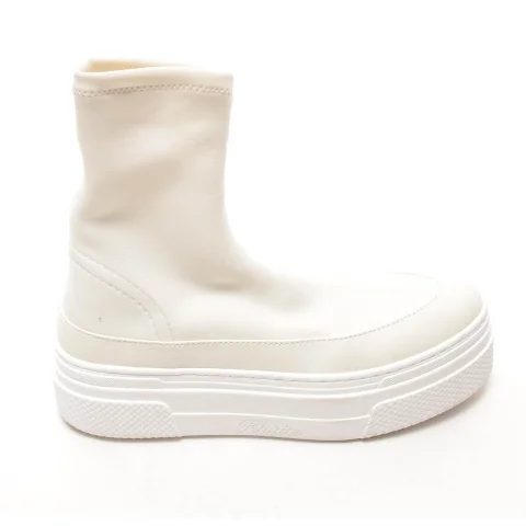 White Fabric Khaite Boots