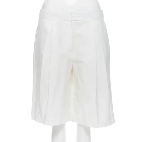 White Fabric Chloé Shorts