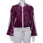 Purple Velvet Off White Jacket