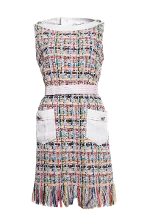 Multicolor Cotton Chanel Dress