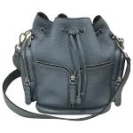 Blue Leather Fendi Bucket Bag