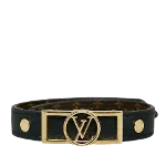 Brown Canvas Louis Vuitton Bracelet