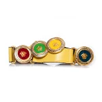 Yellow Leather Versace Belt