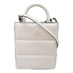 White Leather Moncler Shoulder Bag