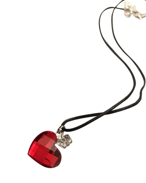 Red Glass Swarovski Necklace