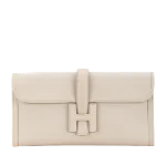 White Leather Hermès Clutch