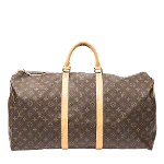 Brown Canvas Louis Vuitton Keepall