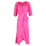 Pink Silk Saloni Dress