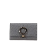 Grey Leather Bvlgari Key Holder