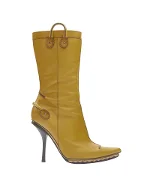 Yellow Leather Dsquared2 Boots