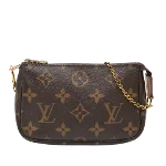 Brown Canvas Louis Vuitton Pochette Accessoires