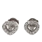 White Metal Chopard Earrings