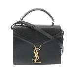 Black Leather Yves Saint Laurent Handbag