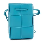 Blue Leather Bottega Veneta Shoulder Bag