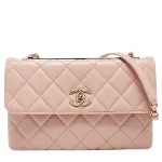 Pink Leather Chanel Flap Bag