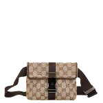 Beige Canvas Gucci Belt Bag