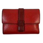 Red Leather Loewe Wallet