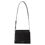 Black Leather Jil Sander Shoulder Bag