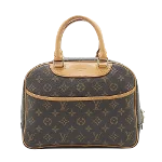 Brown Leather Louis Vuitton Deauville 