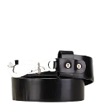 Black Leather Céline Belt