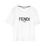 White Cotton Fendi Top