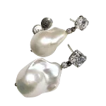 Silver Silver Bottega Veneta Earrings