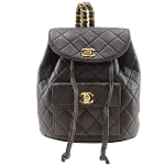 Brown Leather Chanel Backpack